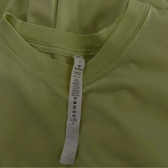 Lululemon All Yours Tee Dress Size 2 Loose Fit  Crispin Green Oversized - Picture 11 of 11